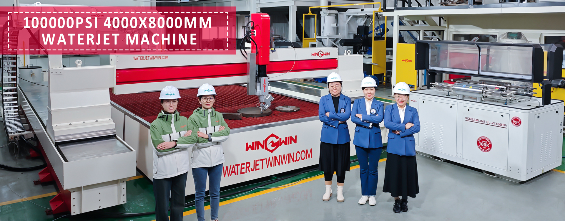 4000x8000 Large Waterjet machine