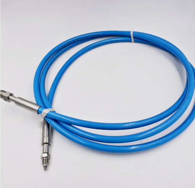 2 meters Waterjet Part Thermoplastic high pressure hose with 1 4-28 connector.png