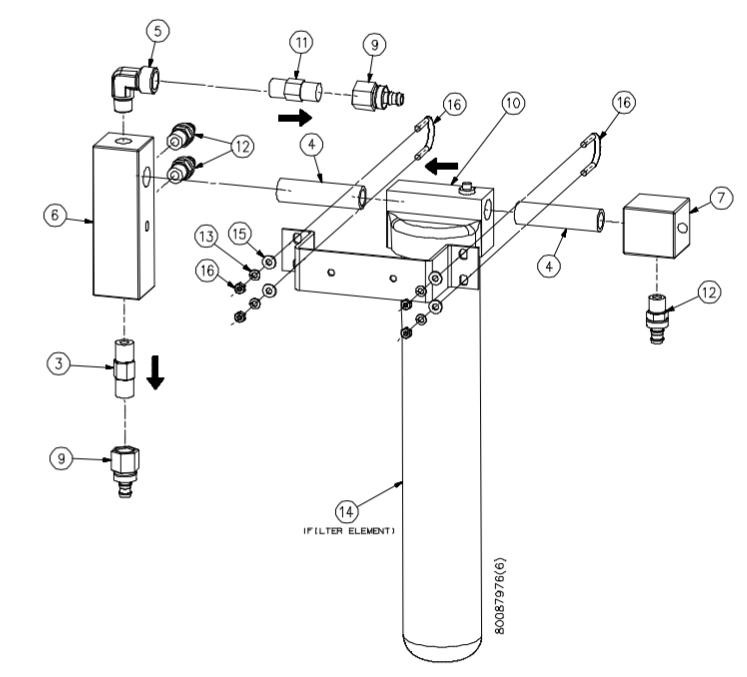 Manifold LP Inlet SLIV KMT pump parts