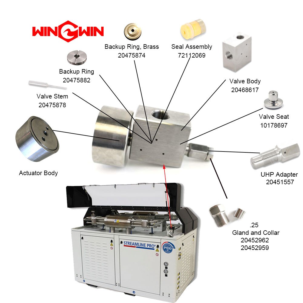 90k intensifier assembly for 90000psi waterjet pump part  