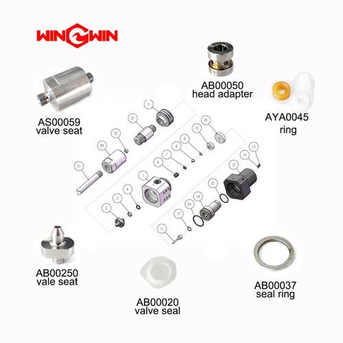 AYA0045	PACKING SET Sugino waterjet intensifier pump parts 