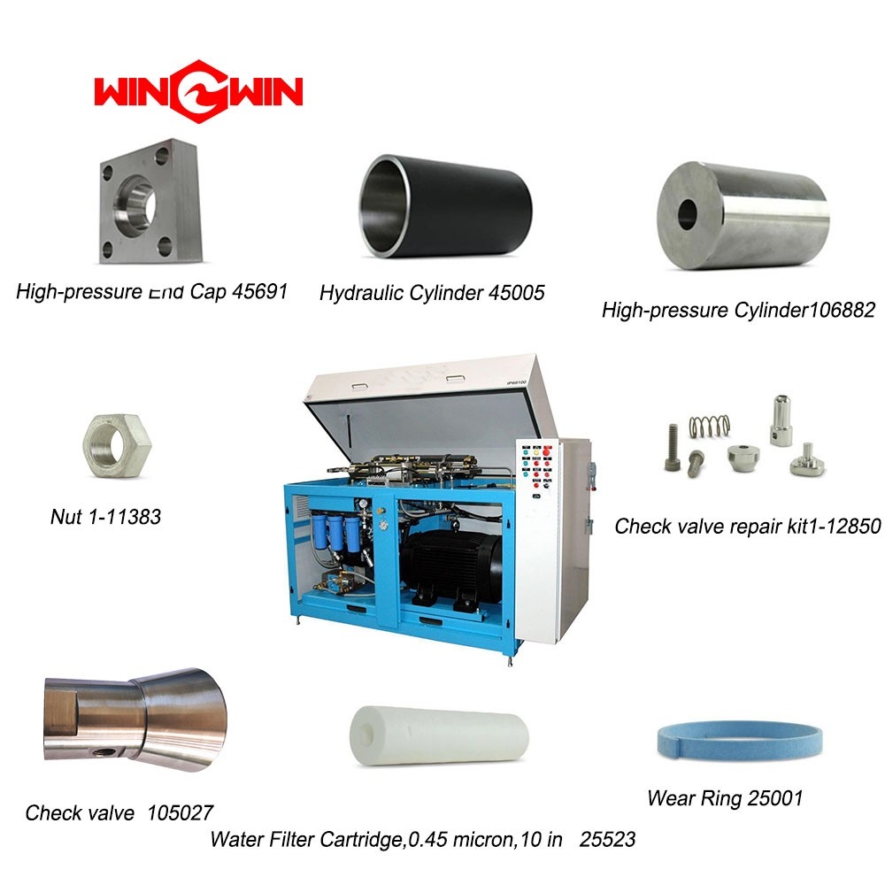 Accumulator seal check valve body for JET EDGE waterjet  