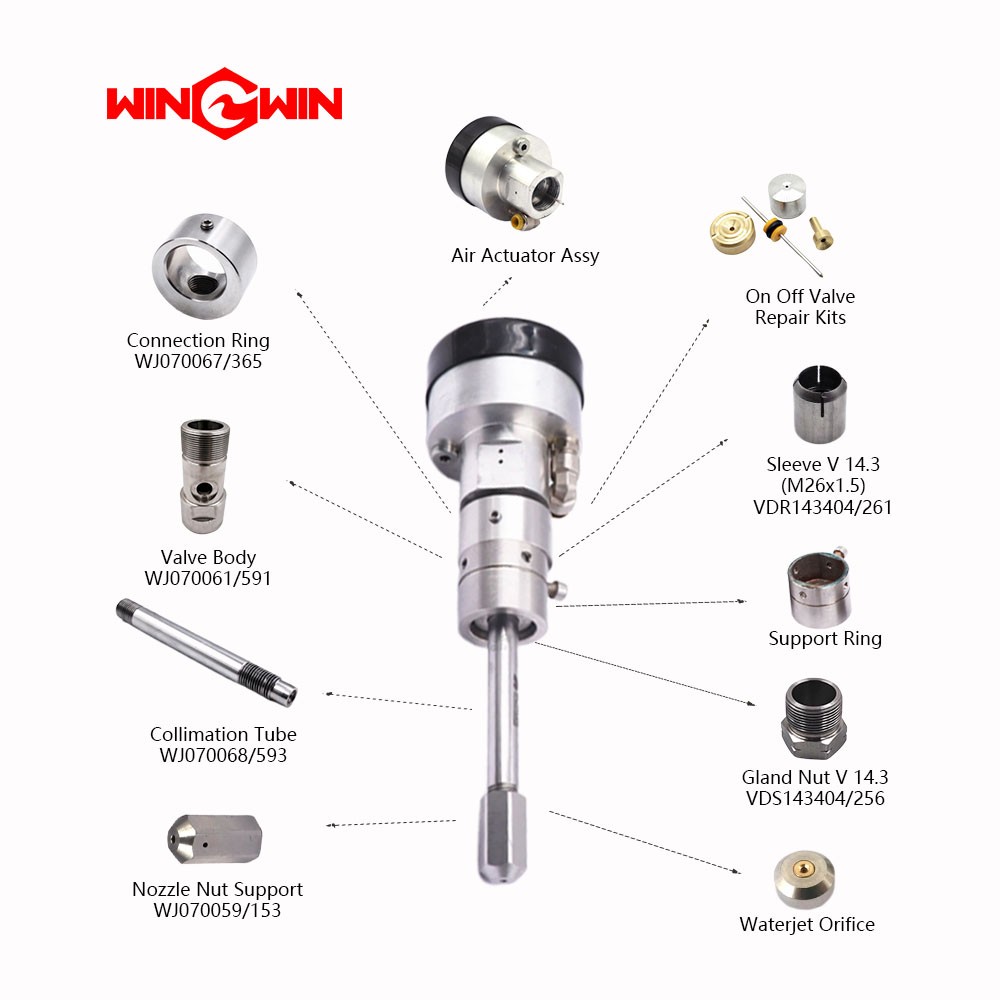 BFT waterjet cutting head Air Actuator