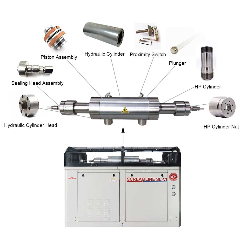 Waterjet Spare Part HP Cylinder 72119536 