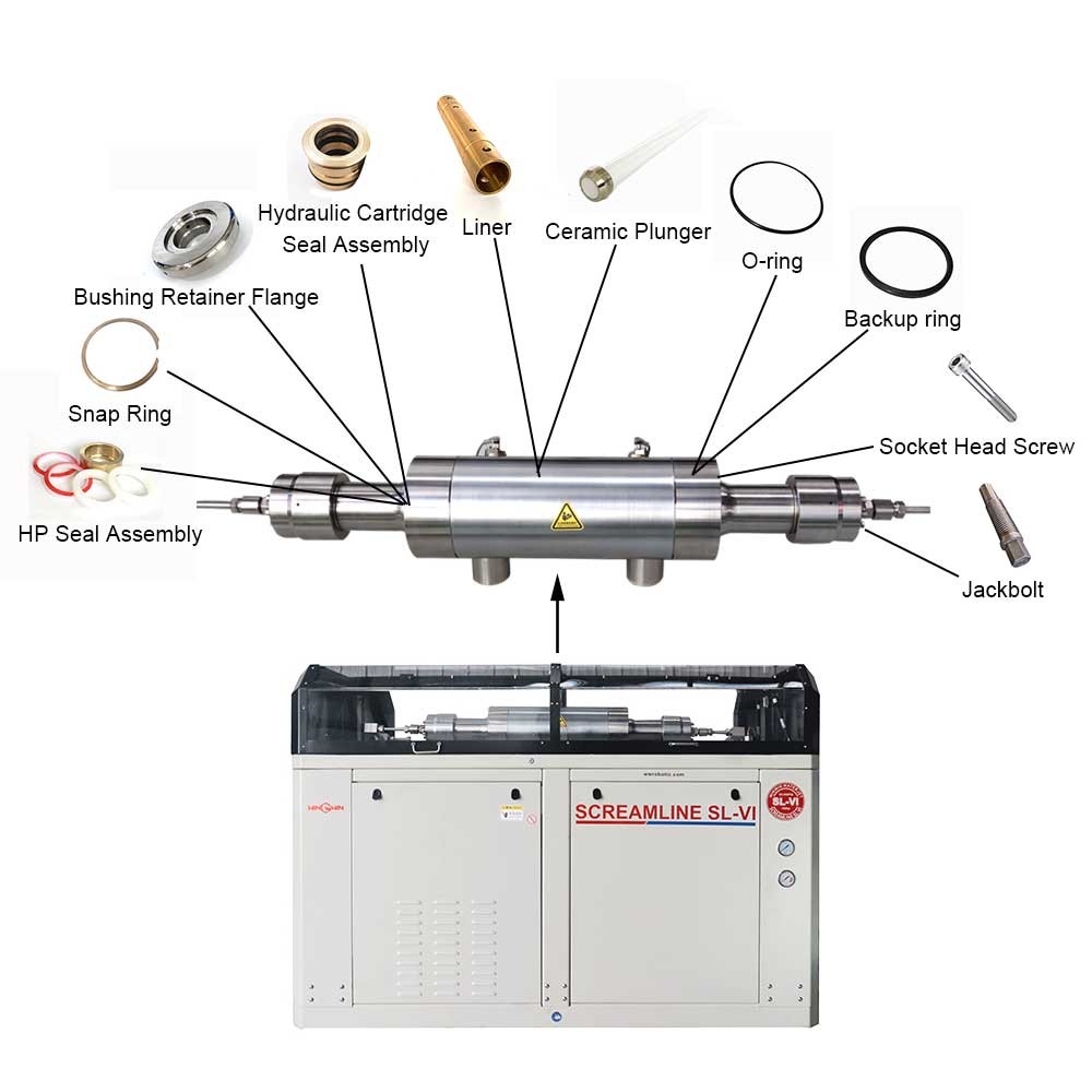 Waterjet Spare Part HP Cylinder 72119536 