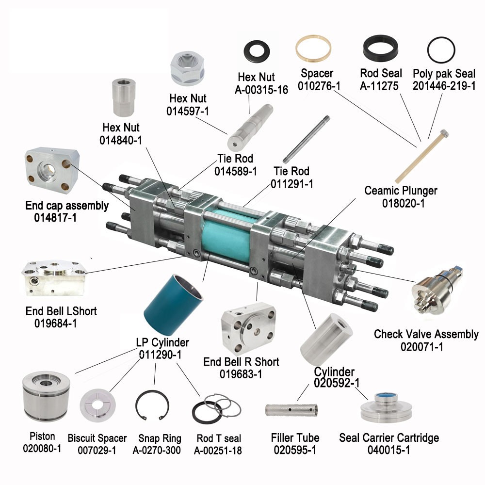 Abrasive Water Jet Cutting Machine Part High Pressure Cylinder 020592-1