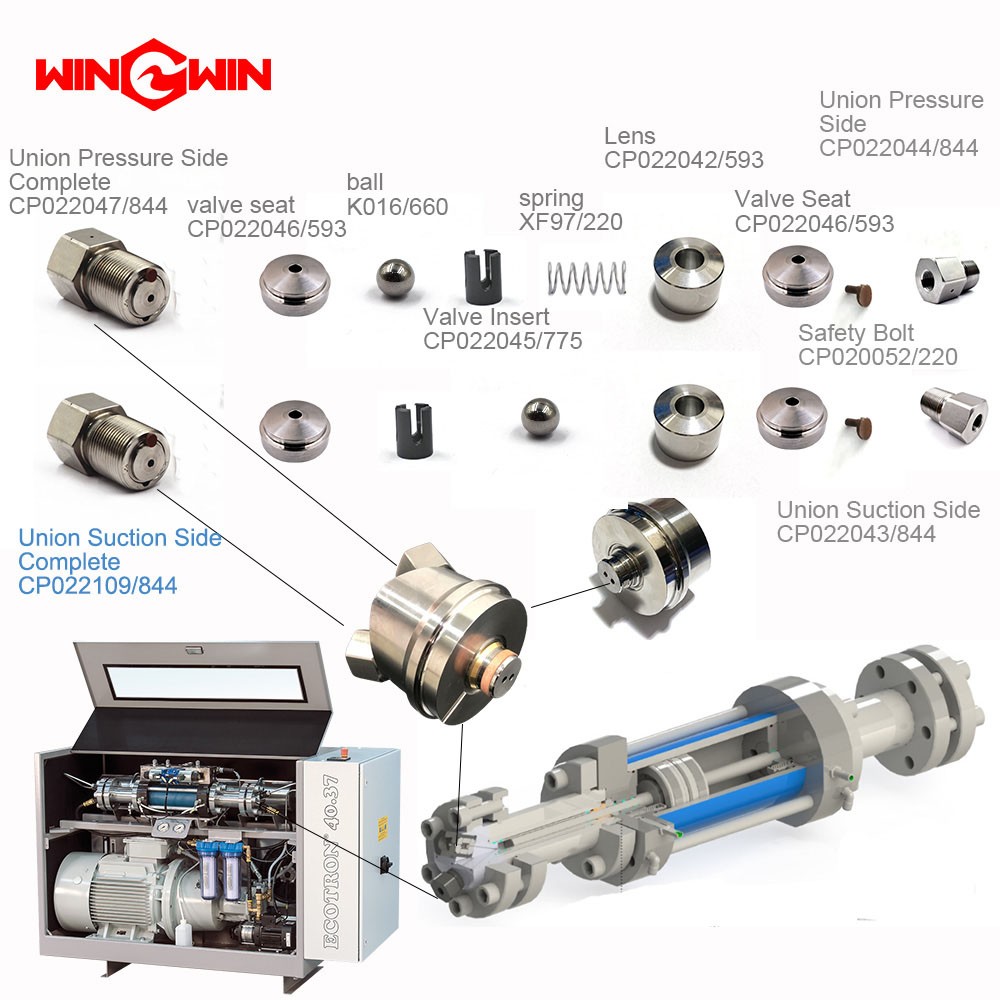 Pneumatic valve BFT waterjet  