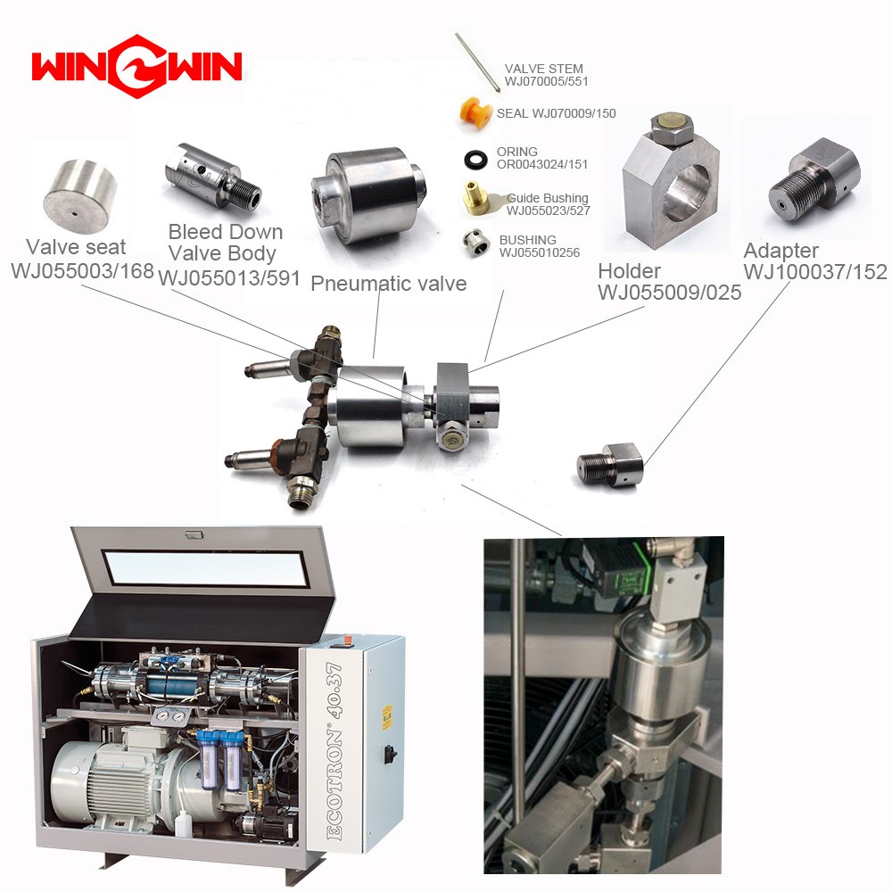 Pneumatic valve BFT waterjet  