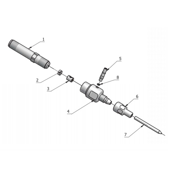 SP7-II cutting head dardi waterjet parts