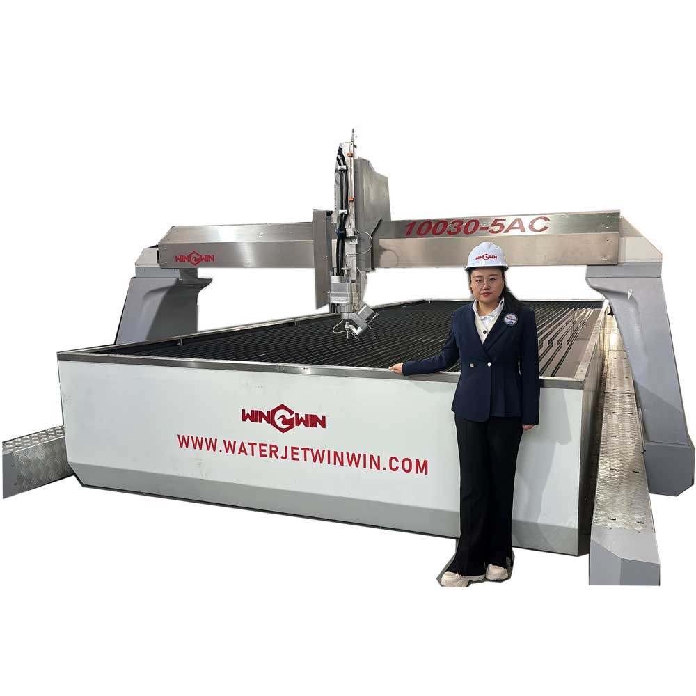 3x10 meter split-type ground rail waterjet cutting system